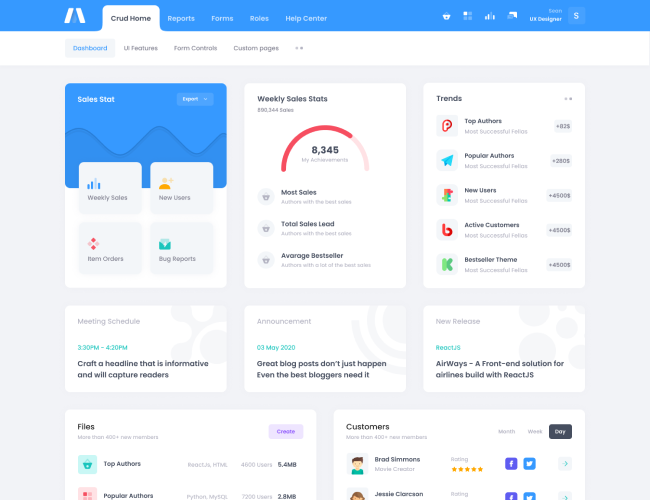 admin template